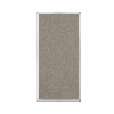 VERSARE Hush Panel Configurable Cubicle Partition 2' x 4' Warm Pebble Fabric 1812464